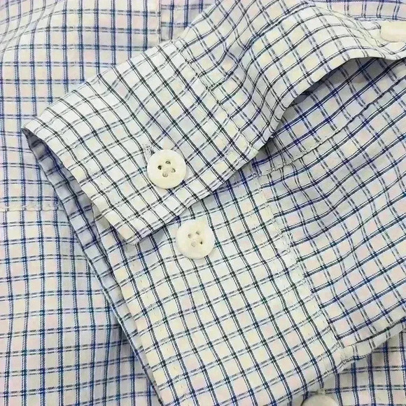 Columbia PFG Omnishade Super Tamiami, Checkered Blue/white, Men's Small - Picture 7 of 9